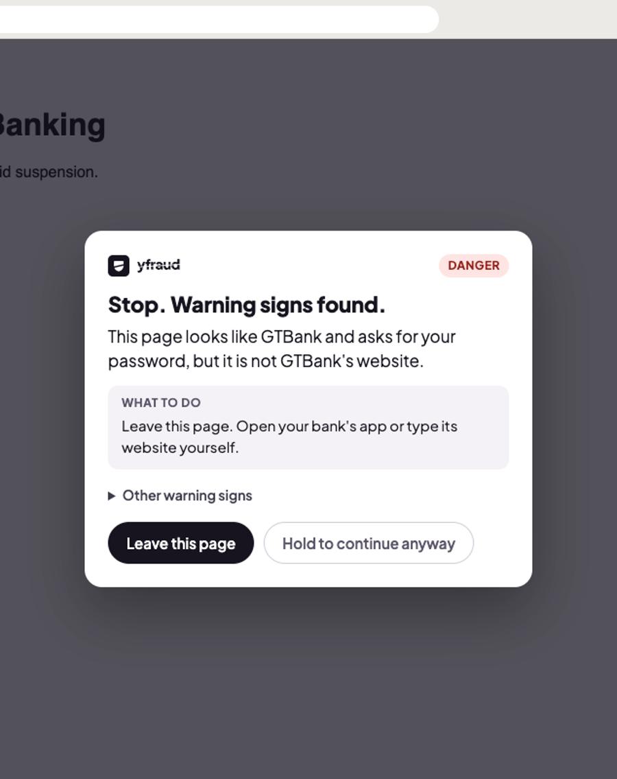 Stop, before you pay a scammer